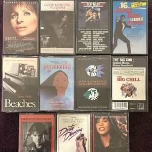 Lot of 11 vintage rare cassette tapes cassettes original motion picture classics